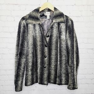 Chicos Sheared Vegan Fur Jacket